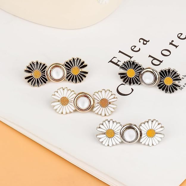 FLOWE JEANS BUTTON BUCKLE WHITE