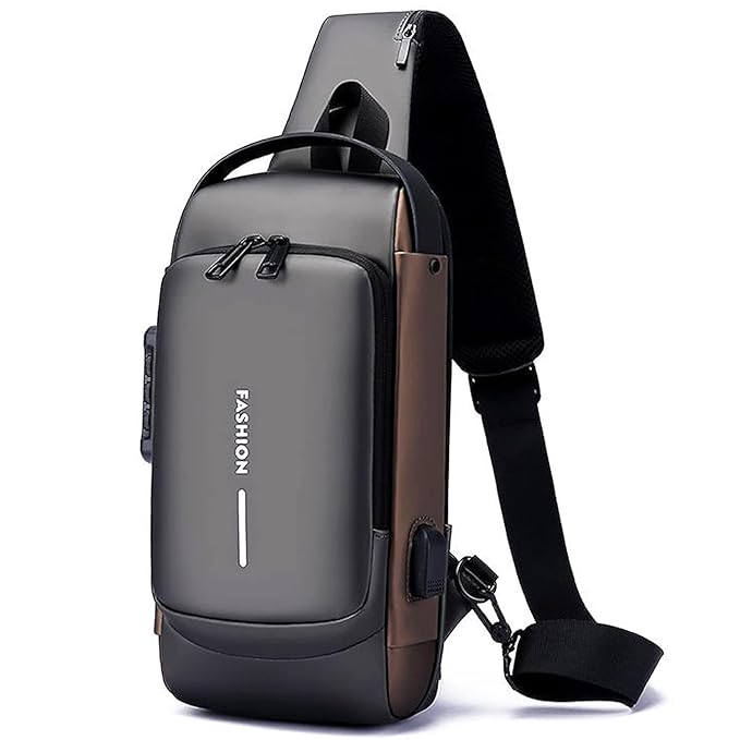 FASHION MEN CROSS BAG WITH LOCK