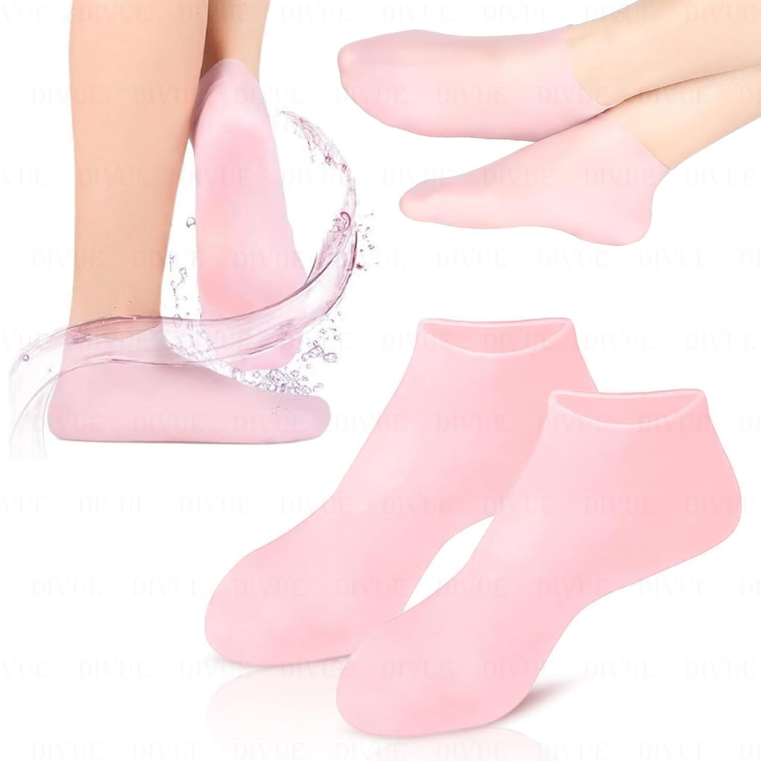 SILICONE MOISTURIZING GEL SOCKS