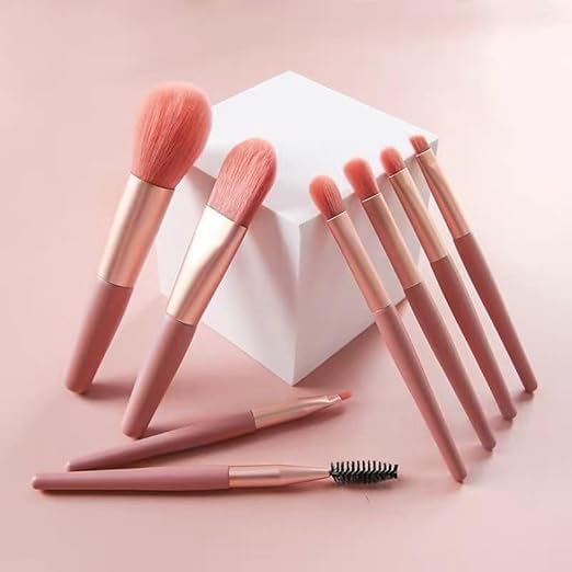 MAKEUP BRUSH 5PCS SET WITH MIRROR
