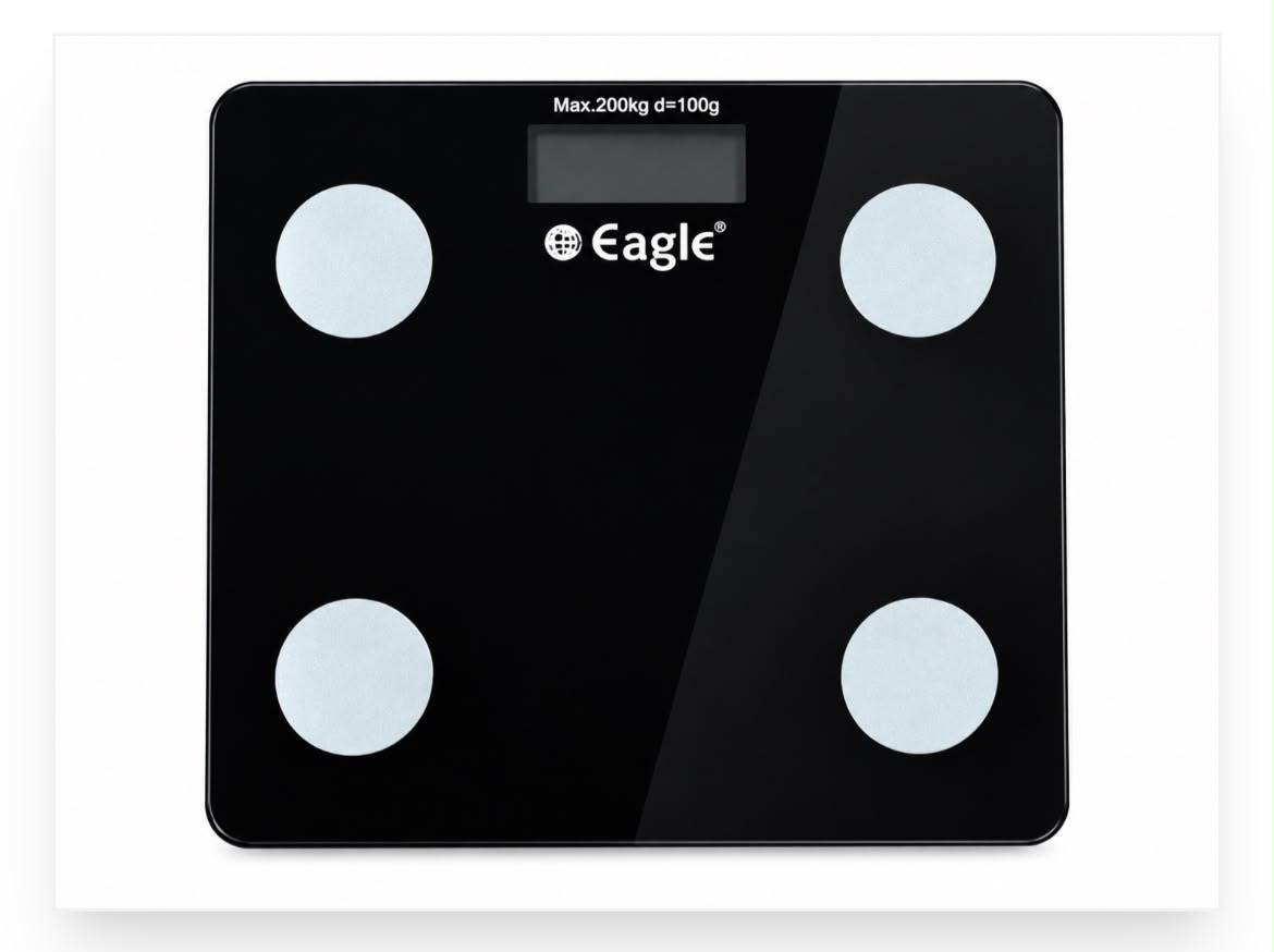Eagle Weighing Scale For Body Weight with Upto 200 kg Capacity & 100g Accuracy, Smart Weighing Machine